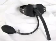 Harness with Inflatable Airway Gag